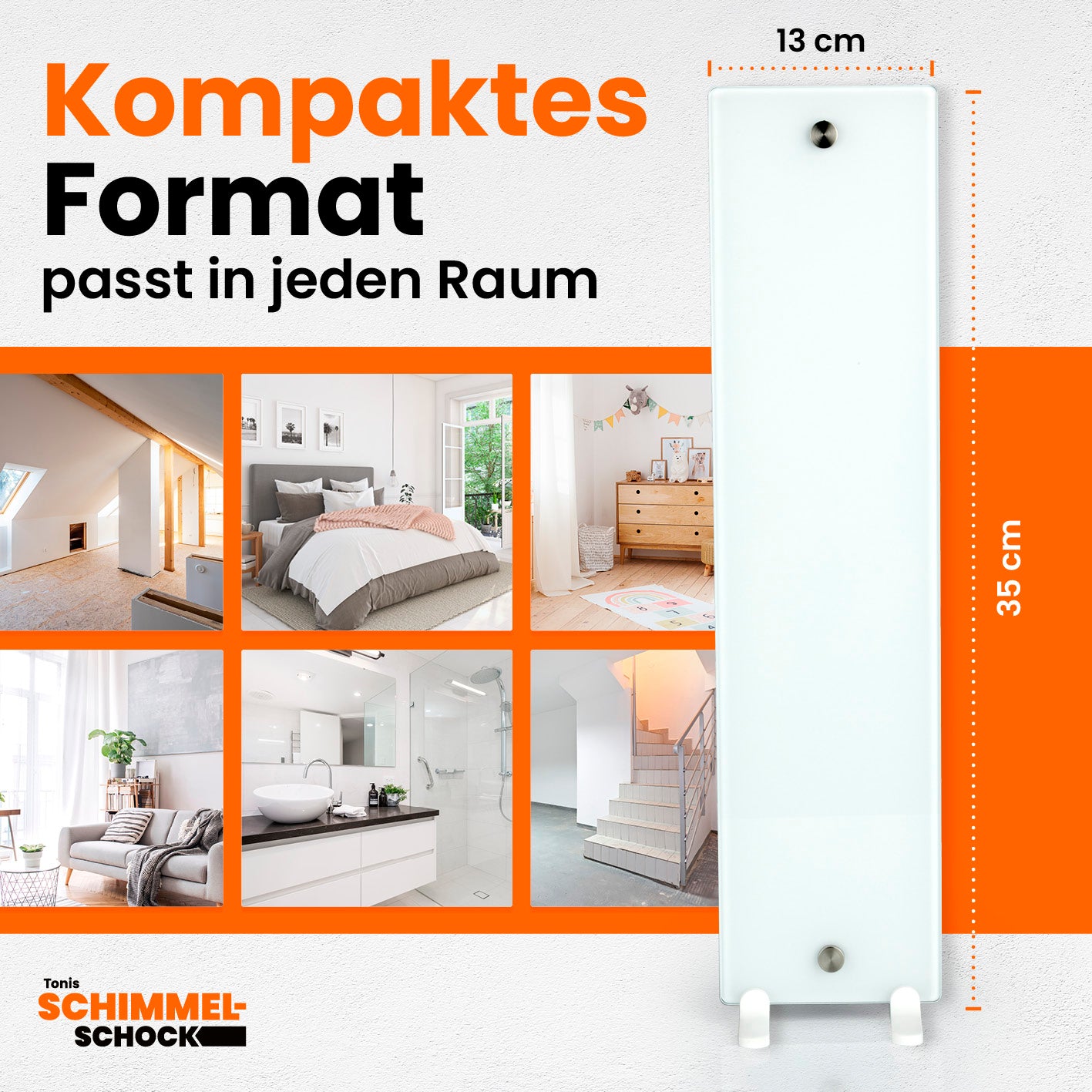 Glaspanel Anti-Schimmel-Heizung
