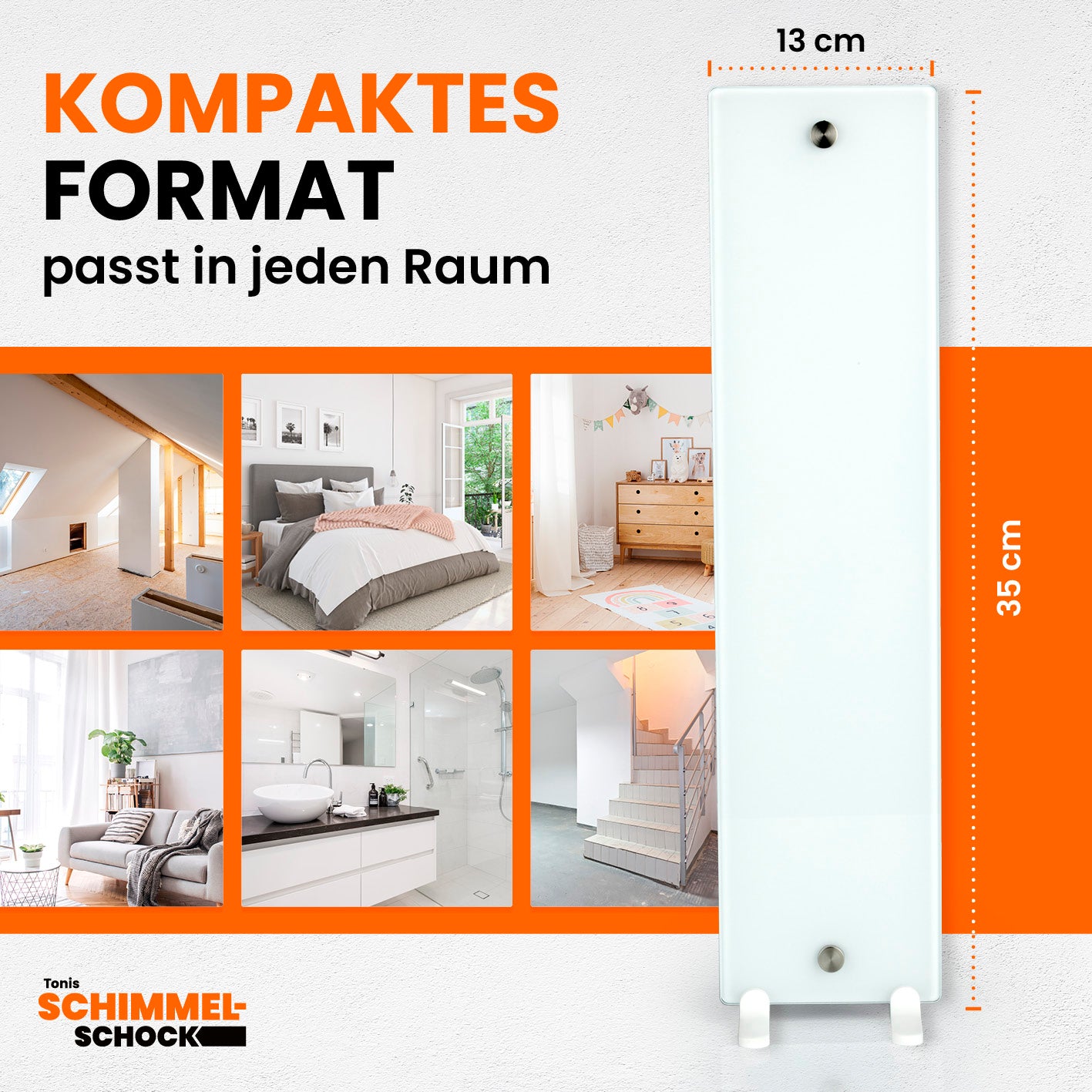 Glaspanel Anti-Schimmel-Heizung