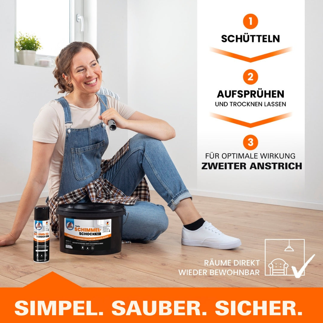 Schütteln, sprühen, wiederholen.