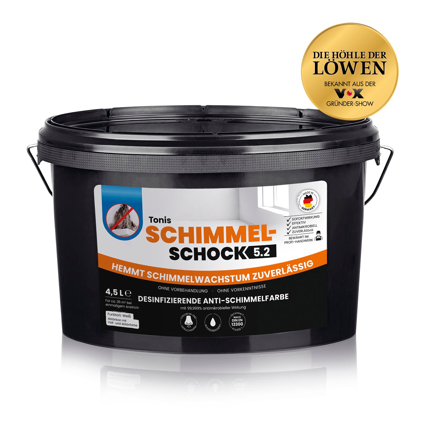 Schimmelfarbe 5.2 - Gebinde 4,5L für 18 m2