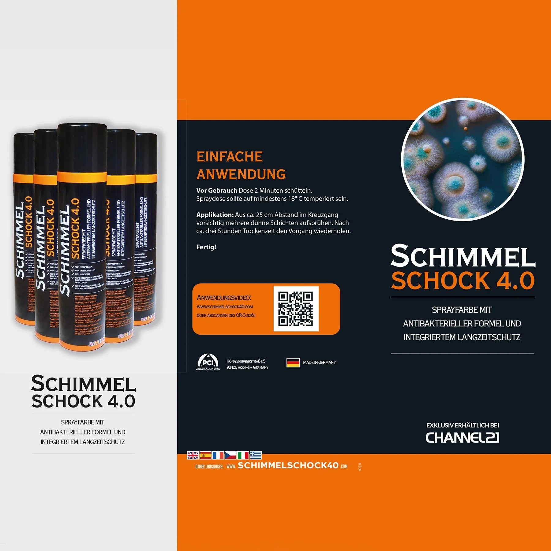 Schimmelspray 4.0 - (1x 300 ml) für 1,5 m2