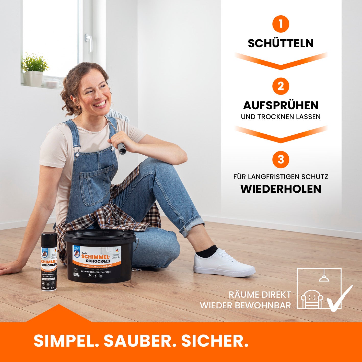 Schimmelspray - (1x 300 ml) für 1,5 m2