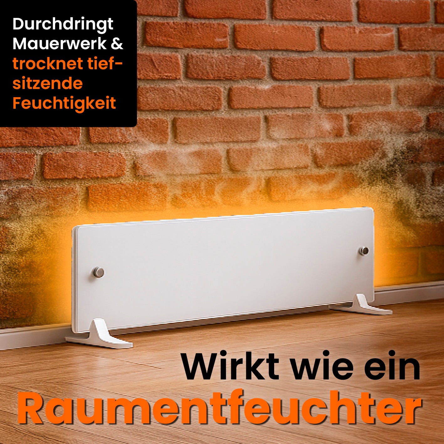 Glaspanel Anti-Schimmel-Heizung