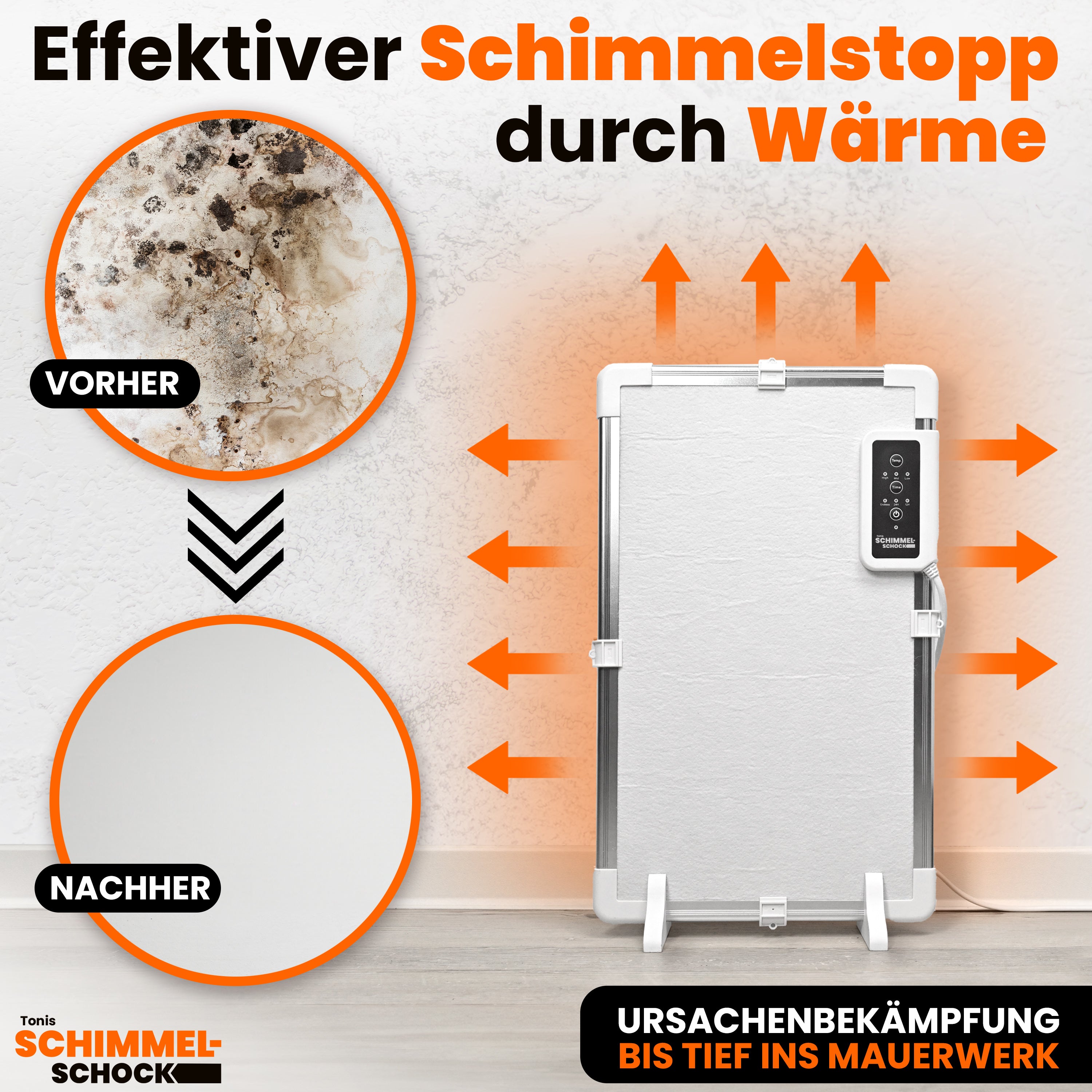 Schimmelstopp durch Wärme