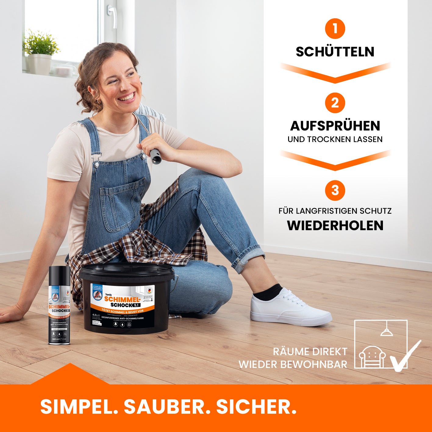 Schimmelspray 5.1 - 2er-Set (2x 300 ml) für 3 m2