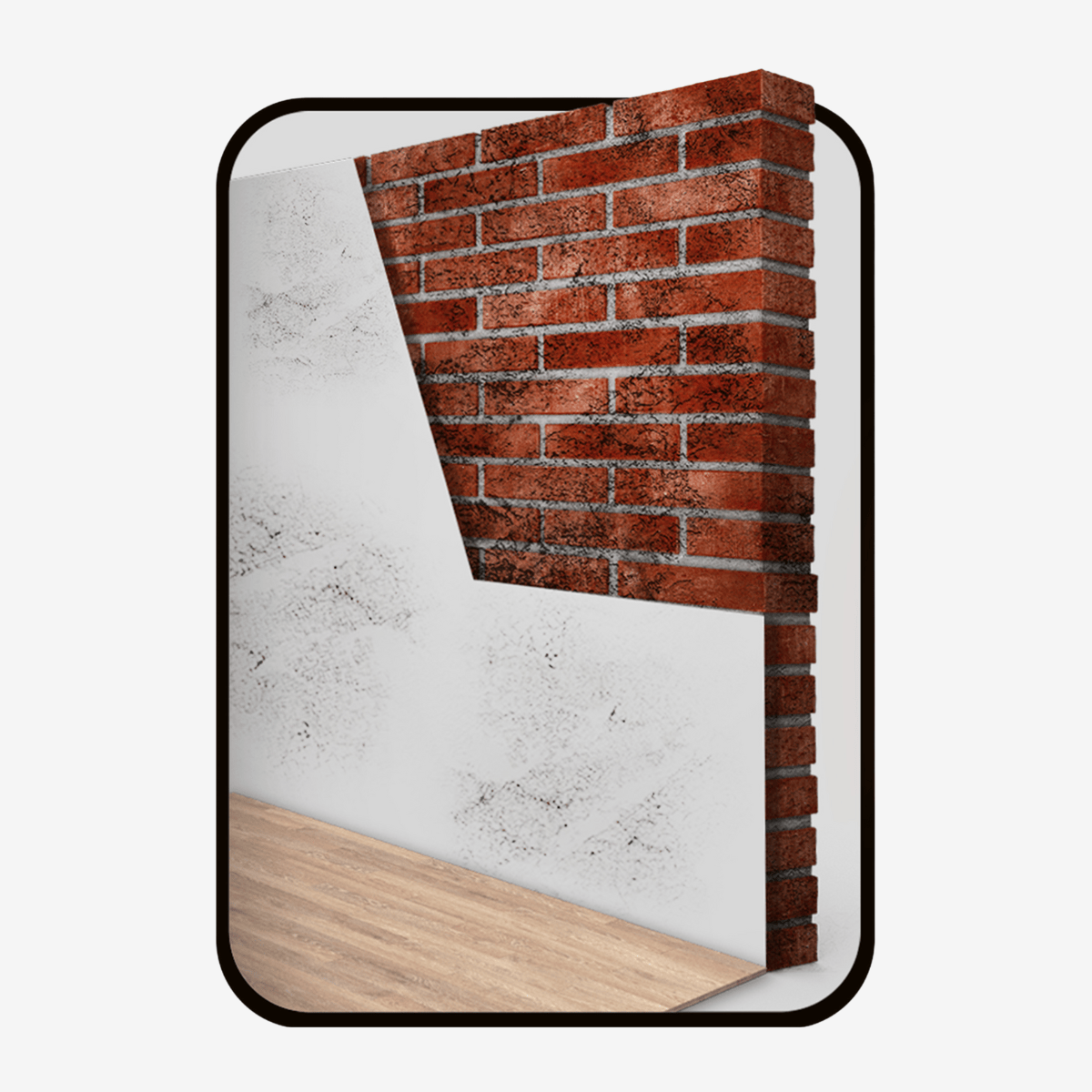 Wand mit Schimmel