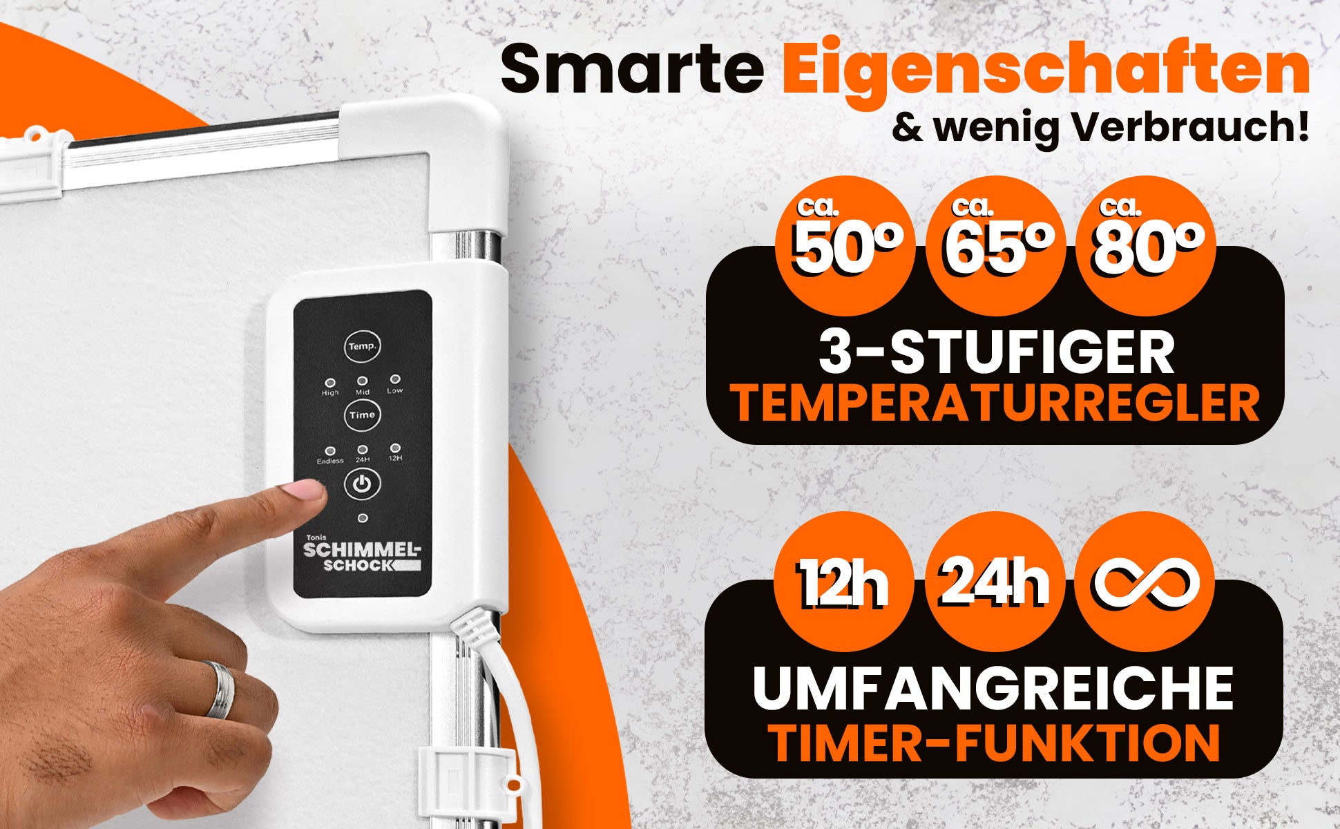 Smarte Eigenschaften Anti-Schimmelheizung